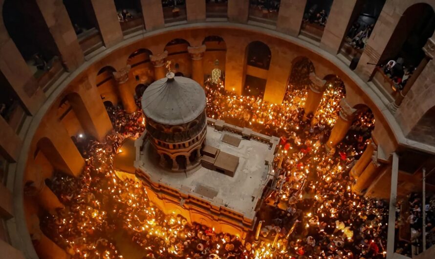Boży Grób i cielę Abrahama