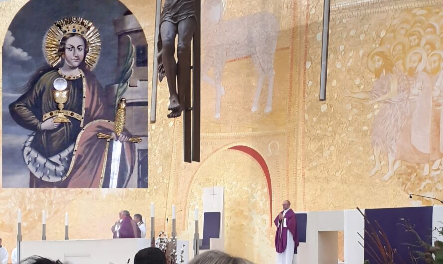 Kobieta z komunią świętą